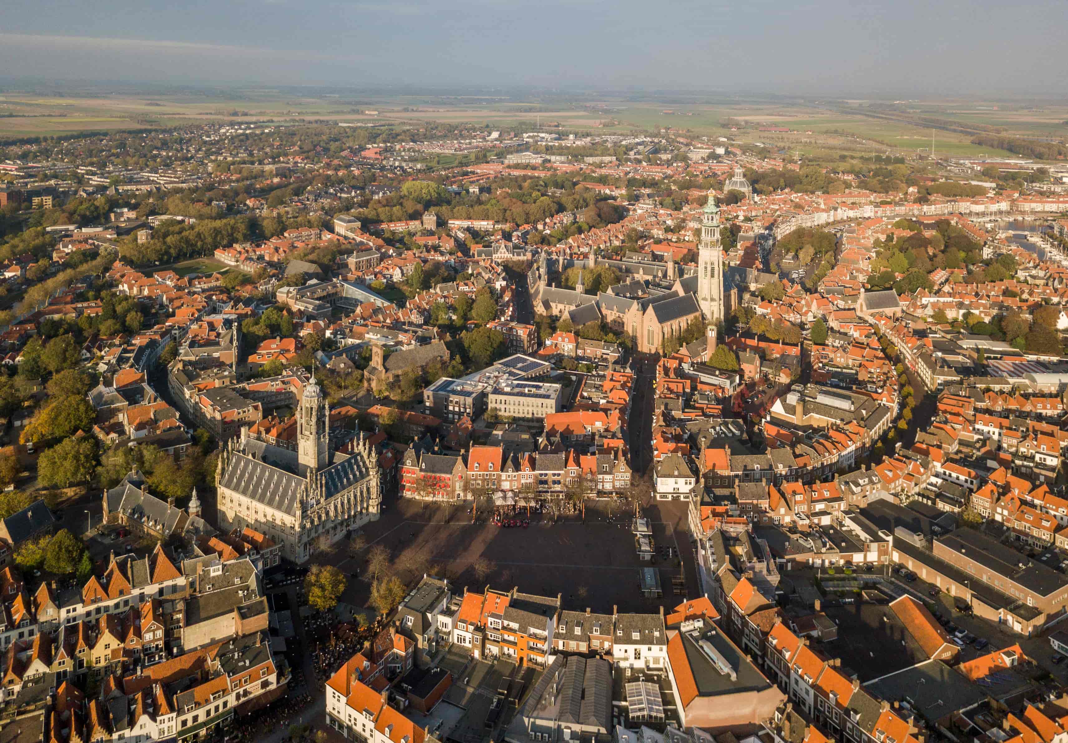 Walcheren vanaf boven